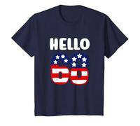 68 Años Patriótico Feliz Cumpleaños Es Mi 68 Cumpleaños Camiseta, Niños, Azul Marino, 6 años