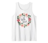 68 Years Loved Women Men 68 Years Old 68th Birthday Camiseta sin Mangas