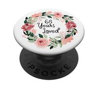 68 Years Loved Women Men 68 Years Old 68th Birthday PopSockets PopGrip Adhesivo