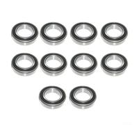 6802RS - Rodamientos de bicicleta de 15 x 24 x 5 mm, rodamiento de bolas sellado, sección fina, para bicicleta de montaña, carretera, eje inferior, acero, 2 unidades (10 unidades)
