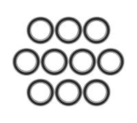 6805-2RS Rubber Sealed Ball Bearings 25x37x7mm | 10 Pack Deep Groove Bearings for Hobby Projects/DIY/Small Machinery | High Speed Chrome Steel Bearings