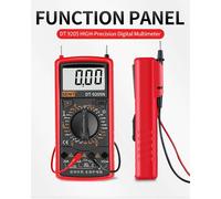 (681) Multímetro digital industrial DT-9205N para voltaje, resistencia y transistores CA/CC. Medidor