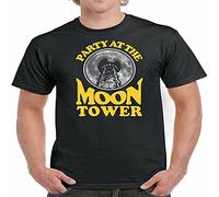 685 Party At The Moon Tower Dazed Funny Stoner Movie 90S Confused Unisex 100% Cotton Short-Sleeve T-Shirts Black S
