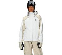 686 - Chaquetas de esquí mujer - W Hologram Shell Jacket White Colorblock - Talla L - Blanco Blanco L