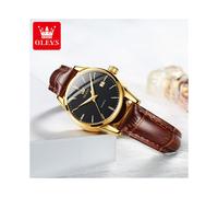(6898 Damas Negro) OLEVS 6898 Reloj de Cuarzo de Lujo de Primeras Marcas para Hombres y Mujeres Reloj