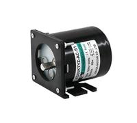 68KTYZ 28W 220V AC Micro Low Speed Imán permanente Eje de salida excéntrico con soporte reductor de velocidad CW CCW (50rpm)
