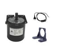 68KTYZ Engranaje de metal para la plataforma giratoria del asador 220V AC 5r/min Caja de engranajes de eje excéntrico Motor eléctrico con soporte de motor y cable de extensión de potencia
