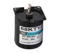 68KTYZ Motor de caja de engranajes síncrono CA 220V 2.5RPM CW/CCW Dirección controlable 28W Miniatura Baja Velocidad (5 rpm)