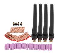 68pcs Kit de antorcha de soldadura TIG Lente de gas Accesorios de boquilla de soldadura WP 17/18/26 Para trabajo de soldadura