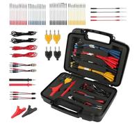 68PCS Multimeter Test Leads Kit, Kit de cables de prueba para circuitos automotrices con sondas perforantes reemplazables, pinzas de cocodrilo de 32 A/1000 V Terminales, sonda acicular