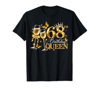68th Birthday Queen 68 and Fabulous 68 Years Old Women Girls Camiseta