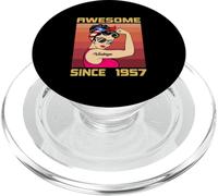 69 años para Mujer Retro Vintage 1957 Impresionante Desde 1957 PopSockets PopGrip para MagSafe