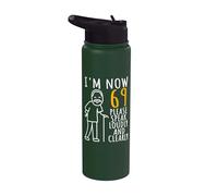 69 cumpleaños para él | I'm Now 69 Years Old | Cool BDay Stainless Steel Insulated Water Bottle
