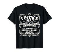 69 Cumpleaños Regalo Hombre y Mujer Vintage Año 1957 Camiseta
