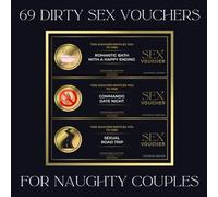 69 Dirty Sex Vouchers for Couples: Sexual Prompts and Challenges | Fun but Filthy Christmas, Valentines Day Gift for Lovers