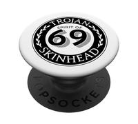 69 Trojan Skinhead - Anti-Racist Skinhead Clothing 1969 PopSockets PopGrip Adhesivo