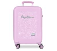 Pepe Jeans Renata Maleta de Cabina Rosa 38x55x20 cms Rígido 2 kgs Cierre de combinación Lateral ABS 2 kgs 35L Equipaje de Mano by Joumma Bags