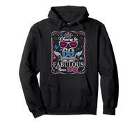 69th Birthday Women Cheers to 69 Years Fabulous Since 1957 Sudadera con Capucha