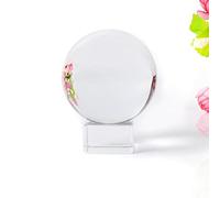 6CM 1PC K9 Rare Natural Bolas De Cristal De Quartzo Cura Bola Esfera Mágica de Vidro Boa Sorte Feng Shui Presente globo para Decoração de Casa-6CM_con base de cristal