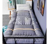 6cm Thick Japanese Futon Mattress Removable Dust Cover Whole Piece Fiber Cotton Filling Soft Breathable Foldable Tatami Mat 4 Seasons Single For Dorm Bunk Bed Home Guest Room Boys Girls Student