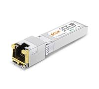 6COM 1 paquete de transceptor SFP+ de 1.25G/2.5G/5G/10GBase-T, módulo de cobre 10G SFP+ a RJ45, compatible con Cisco SFP-10G-T-S, Ubiquiti UF-RJ45-10G, Fortinet, Netgear,Mikrotik, TP-Link (CAT.6a/7,