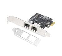 6COM Tarjeta de red GIGA 2.5GBase-T PCI-E, puerto RJ45 dual 2500/1000/100M/100M/10Mbps adaptador de red con controlador Ethernet Realtek RTL8125B, compatible con Windows 11/10/8/7, Windows Server