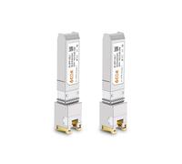 6COM Transceptor 10GBase-T SFP+, RJ45 SFP+ CAT.6a módulo de cobre para Cisco SFP-10G-T-S, Ubiquiti UF-RJ45-10G, Netgear, D-Link, Supermicro, TP-Link, Broadcom, hasta 30 m, 2 unidades