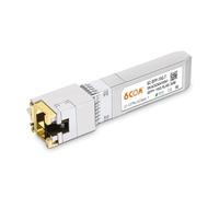 6COMGIGA Módulo SFP+ 10GBase-T , módulo de Cobre SFP+ 10G a RJ45, Cat.6a/7, hasta 30 Metros, Compatible con Cisco SFP-10G-T-S, Ubiquiti uacc-cm-rj45-mg, D-Link, Supermicro, MikroTik S+RJ10 y más