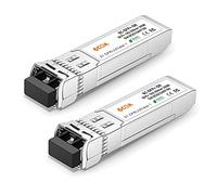 6COMGIGA Paquete de 2: transceptor SFP+ 10GBase-SR, módulo multimodo LC 10G 850nm, hasta 300 m compatible con Cisco SFP-10G-SR, Meraki, Ubiquiti UF-MM-10G, Mikrotik, Netgear, D-Link, Supermicro
