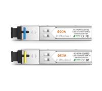 6COMGIGA Un par de transceptores Bidi SFP SC de 1,25 G, transceptor SMF SFP 1310 nm/1550 nm, hasta 10 km, compatible con Cisco, Ubiquiti, D-Link y otros interruptores abiertos