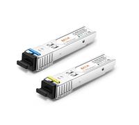 6COMGIGA Un par de transceptores Bidi SFP SC de 1,25 G, transceptor SMF SFP 1310 nm/1550 nm, hasta 3 km, compatible con Cisco, Ubiquiti, D-Link y otros interruptores abiertos