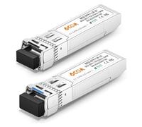 6COMGIGA Un par de transceptores SFP+ Bidi 10G, 10GBase-BIDI 1270nm/1330nm SMF, hasta 10km, Compatible con Cisco, Ubiquiti, D-Link, Supermicro y Otros interruptores Abiertos