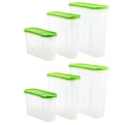 6er Set Botes Depósitos 1-4L Almacenamiento Lote Envases Recipiente de