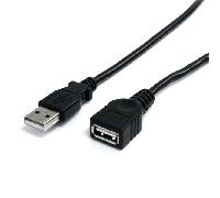 Startech Extension Cable A To A Usb 2.0 18 M One Size Black