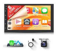 [6G+128G 8 Core] Android 13 Radio de Coche 2 DIN, Rimoody 7 Pulgadas Pantalla Táctil Radio 2 DIN con Inalámbrico Carplay Android Auto Mirror Link Bluetooth FM/RDS/EQ/DSP WiFi GPS Cámara Trasera