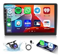 [6G+128G] 8-Core Android Radio para Toyota Auris 2006-2011 con Carplay Inalámbrico Android Auto, Hodozzy Pantalla Táctil de 10 Pulgadas con Bluetooth GPS WiFi USB DSP FM/RDS Radio Cámara