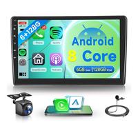 6G+128G 8 Core Wireless Carplay Android Autoradio per Citroen C5 2008-2017 10.1 Pollici Touchscreen Autoradio con Android Auto GPS Navi WiFi Mirror Link Bluetooth FM/RDS DSP/SWC Telecamera Posteriore