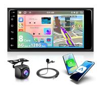 6G&128G 8 núcleos VECHTEL 7" Radio de Coche para Toyota Hilux RAV4 Corolla Prado Land Cruiser con Carplay Android Auto,Android 15,Bluetooth,DSP Radio RDS/FM,GPS Wi-Fi,cámara de visión AHD