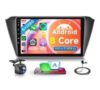 6G+128G 8Core Inalámbrico Carplay Android Radio Coche para Skoda Fabia 3 III 2015-2019 9 Pulgadas Touchscreen Radio Coche Android Auto GPS Navi WiFi Mirror Link Bluetooth FM/RDS/DSP/SWC Cámara Trasera