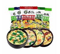 6g Té De Hierbas Instantáneo De Tea Perfumado Original De China Tea De Flores Comida Verde Sin Aditivos Sopa Instantánea Rápida Comida Rápida Para Relajarse (Tomato Egg Drop Soup)