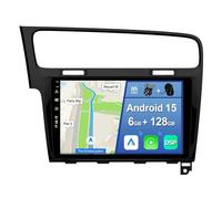 [6GB+128GB] Android 15 2 DIN Autoradio para VW Golf 7 Golf VII 2012-2020-[Integrado CarPlay/Android Auto/DSP/GPS]-IPS 10.1 Pulgada Touch Screen-CAM+Mic-Dab/Bluetooth 5.0/AHD Cámara