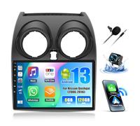 [6GB+128GB] SIXWIN Android 13 Radio de Coche para Nissan Qashqai J10 2006-2016 Integrado CarPlay Android Auto DSP GPS, 9” IPS 2.5D Touch Screen,1280 * 720,con WiFi BT USB FM RDS Mirror Link