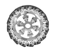 6in Mecanum Wheel Metal Right with 16pcs TPU Rubber Rollers, Industrial Robots Parts, Omnidirectional Movement, Heavy Duty 45 Degree Wheel for All Terrain Robots, Compatible