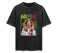 6Ix9Ine Tekashi 69 Luv Life tee Mugshot Hip Hop Rap Six Nine Unisex T-Shirt Top Black Mens tee XL
