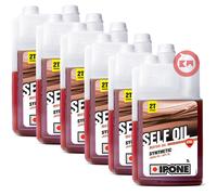 6L Aceite Motor 2 Tiempos IPONE Self Oil Fresa Sintético Con Cuchara Para Mezcla