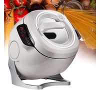 6L Automatic Stir Fry Robot 2000W Smart Cooking Pot 360o Self-Cleaning Nonstick Pan Electric Wok for Rice Stewing One-Touch Operation Healthy Kitchen Helper Compatible US Plug