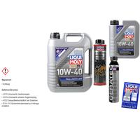 6L Liqui Moly MoS2 Aceite Motor 10W-40 Limpieza De Barro De Aceite Cera Tec