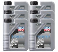 6L LIQUI MOLY Motocicleta Motoröil 2Takt Street Api TC Iso L-EGC Jaso FC Tisi