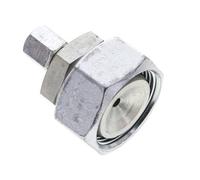 6L y 28L Racor recto de acero galvanizado con rótula 160 bar Junta tórica de NBR Cono de estanqueidad ISO 8434-1