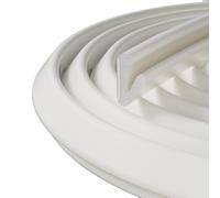 6M Forma de V Espuma Burlete Puerta Ventana，Burlete Ventana para Puerta Insonorizada, Juntas para Ventanas Correderas Casa con Autoadhesiva, Burlete Aislantes para Puertas Interior,Blanco